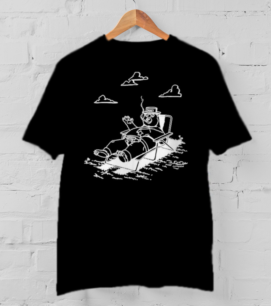 SMOKEY Bear Relaxing Lounge Clouds Smoking Chair T-Shirt