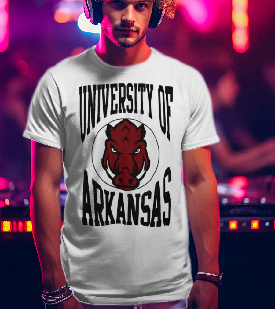 University Of Arkansas Razorbacks Lightweight Crew 3.0 T-Shirt