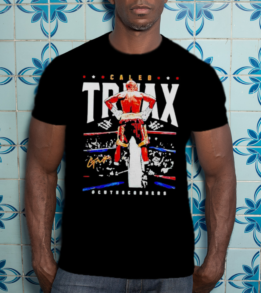 Caleb Truax Boxing Back Silhouette Cutnocorners T-Shirt