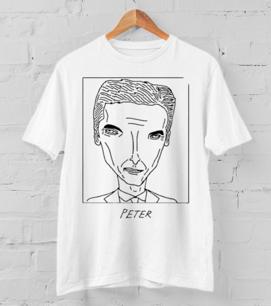 Badlydrawncelebsshop Peter Capaldi Sketch T-Shirt