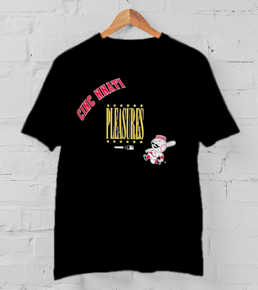 Cincinnati Pleasures MLB Collaboration With Mascot T-Shirt