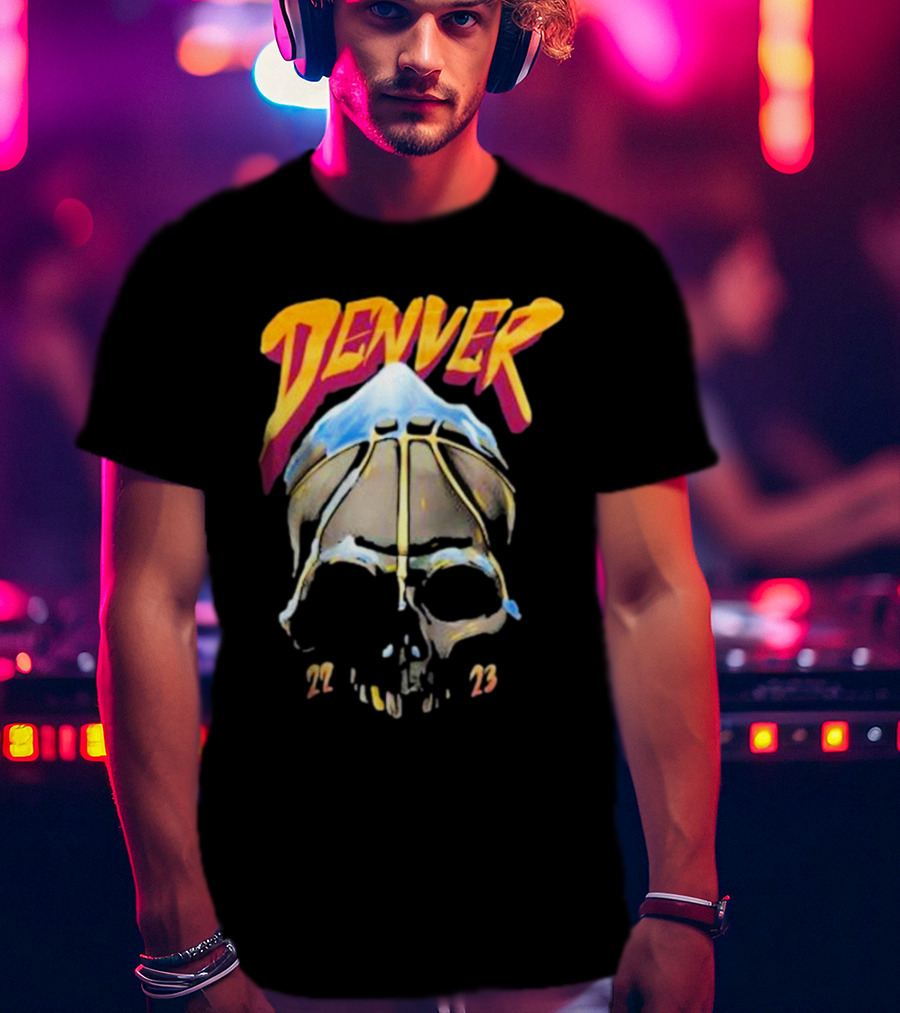 Denver Skull Basketball 22 23 T-Shirt