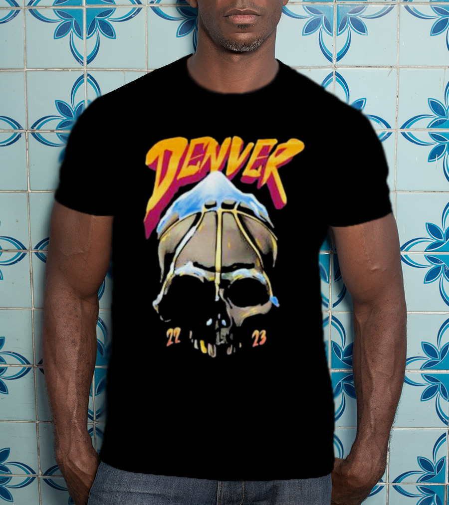 Denver Skull Basketball 22 23 T-Shirt