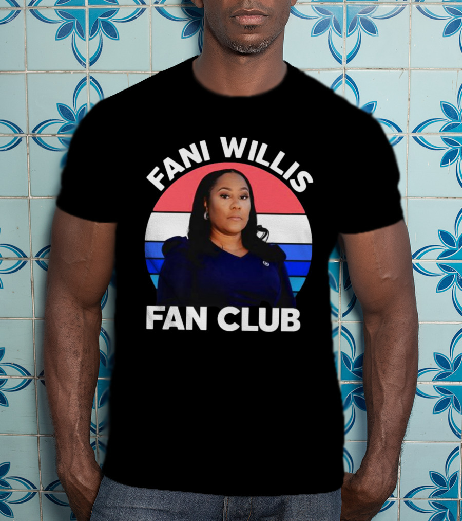 Fani Willis Fan Club Georgia District Attorney Stripes T-Shirt