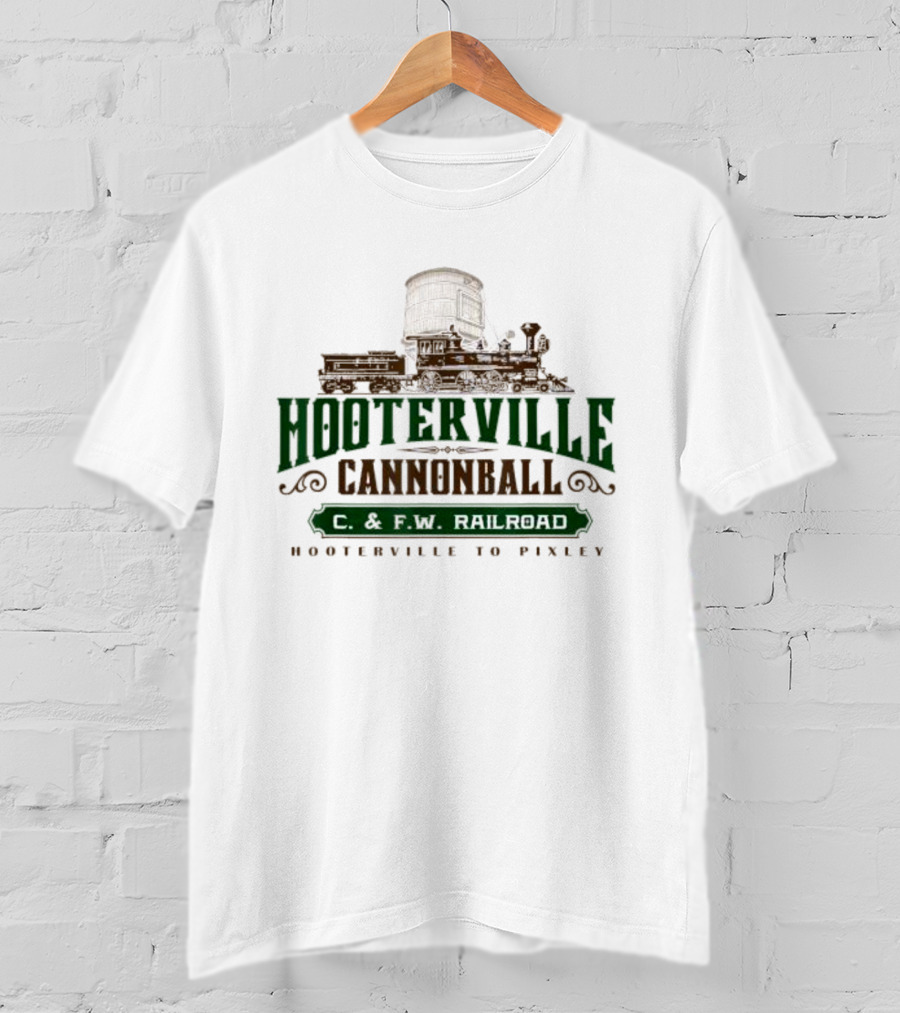 Hooterville Cannonball C. And F.W Railroad Hooterville To Pixley T-Shirt