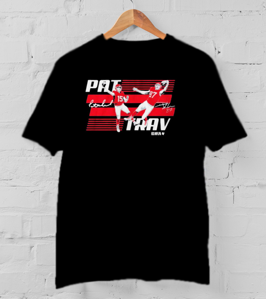 PAT MAHOMES TRAV KELCE NFLPA Dynamic Duo Signature 15 87 T-Shirt
