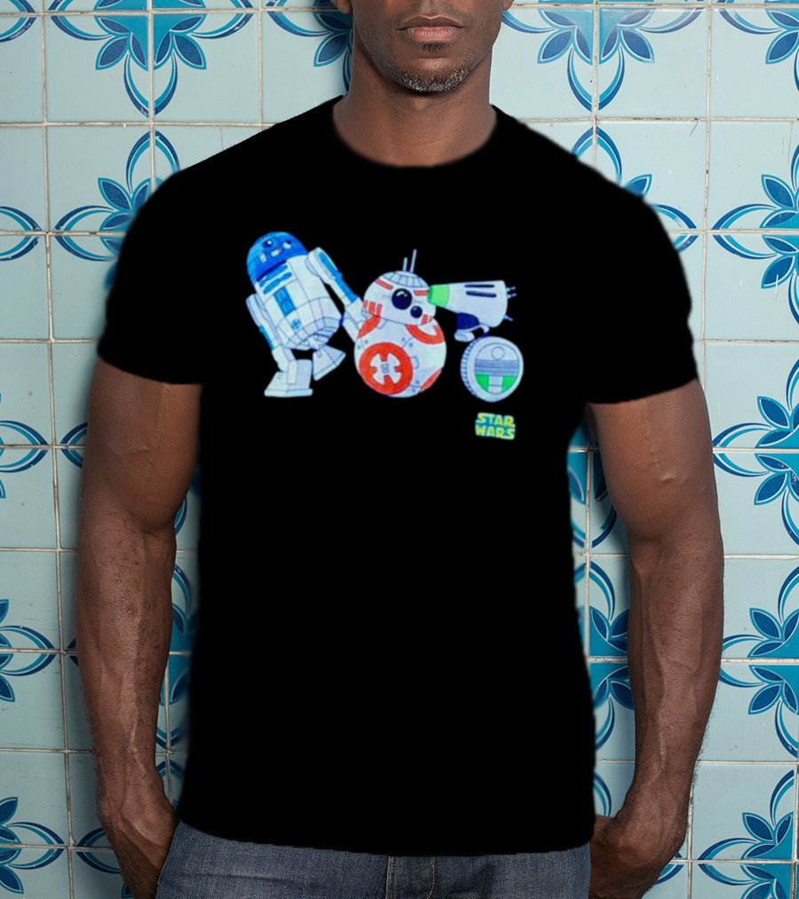 R2-D2 BB-8 D-O Star Wars Droid Collection T-Shirt
