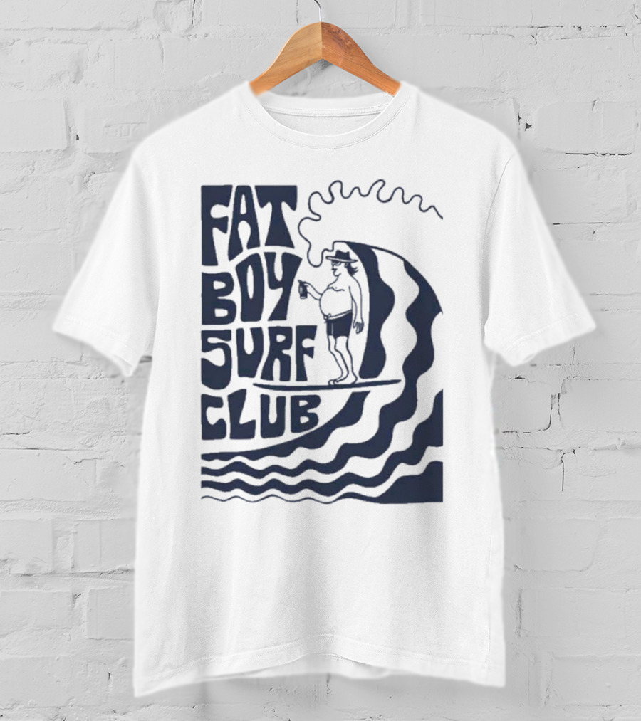 Fat Boy Surf Club Big Wave Jerry Surfing Adventure T-Shirt