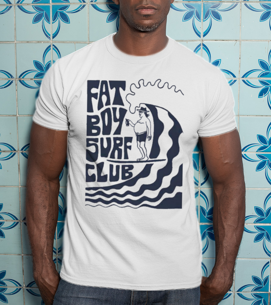 Fat Boy Surf Club Big Wave Jerry Surfing Adventure T-Shirt