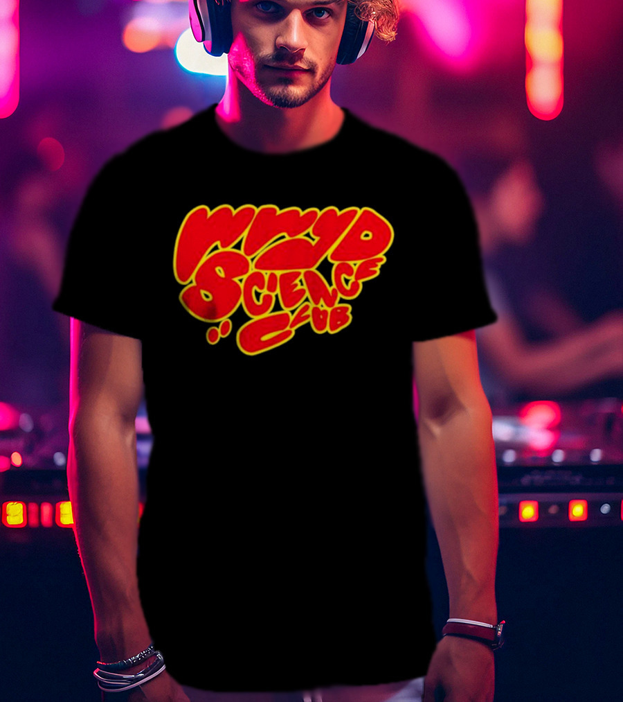 Chigozie Obi WWYD Science Club Bold Red And Yellow Typography T-Shirt
