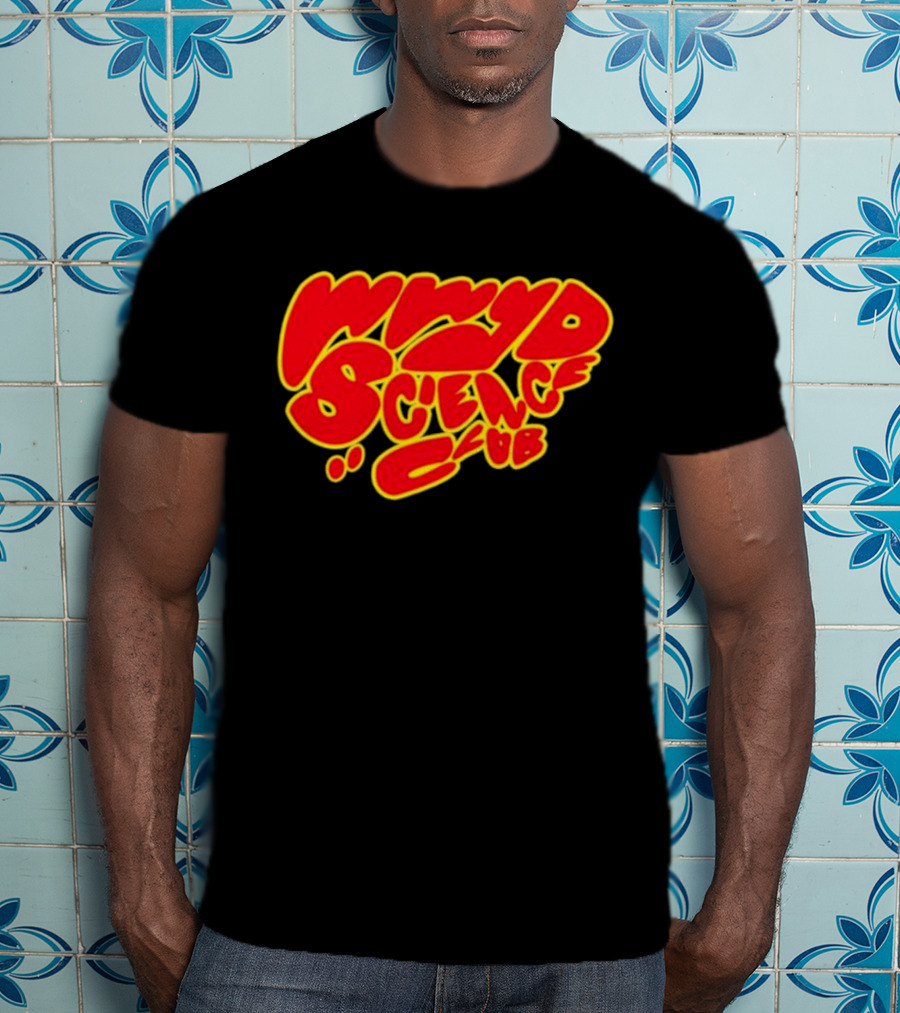 Chigozie Obi WWYD Science Club Bold Red And Yellow Typography T-Shirt