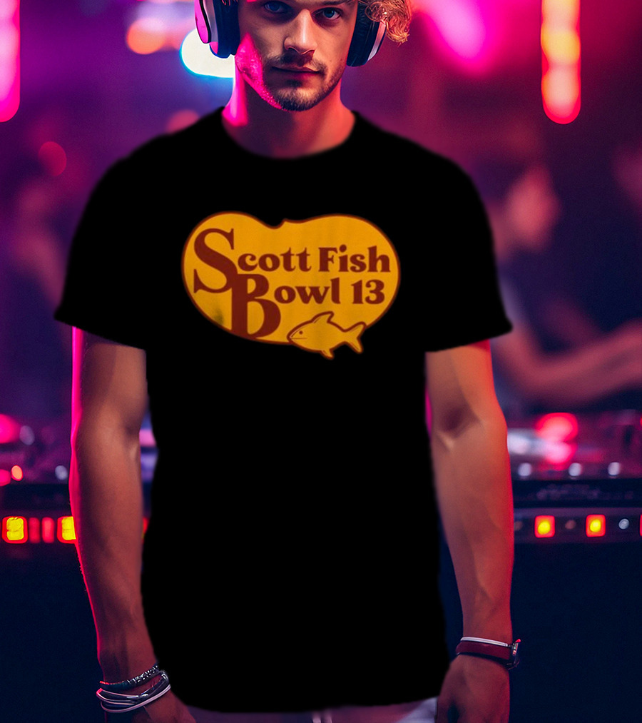 Scott Fish Bowl 13 Logo With Fish T-Shirt