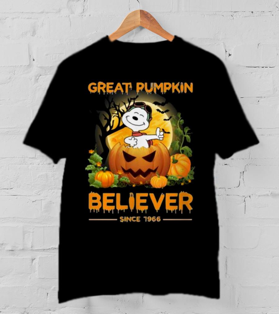 Snoopy Great Pumpkin Believer Since 1966 Halloween T-Shirt