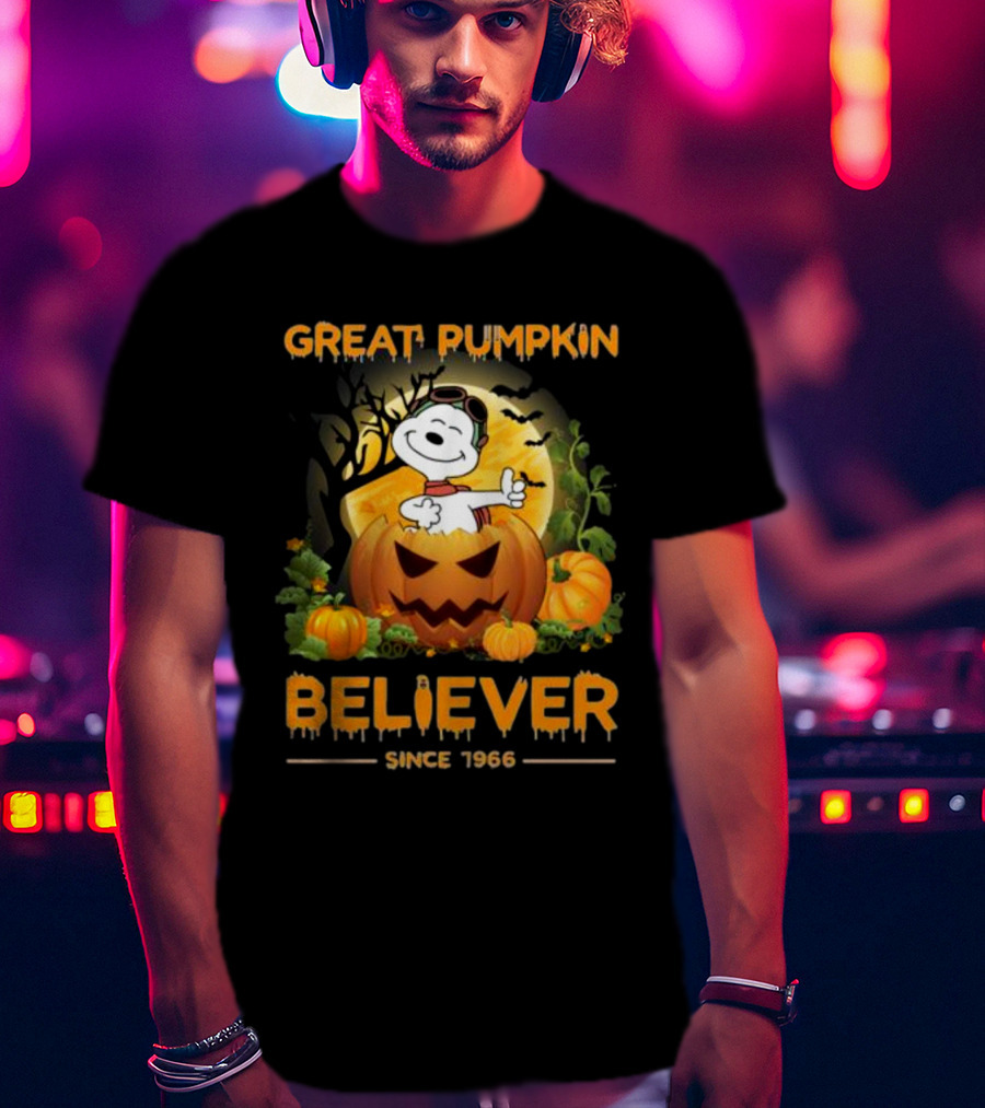 Snoopy Great Pumpkin Believer Since 1966 Halloween T-Shirt