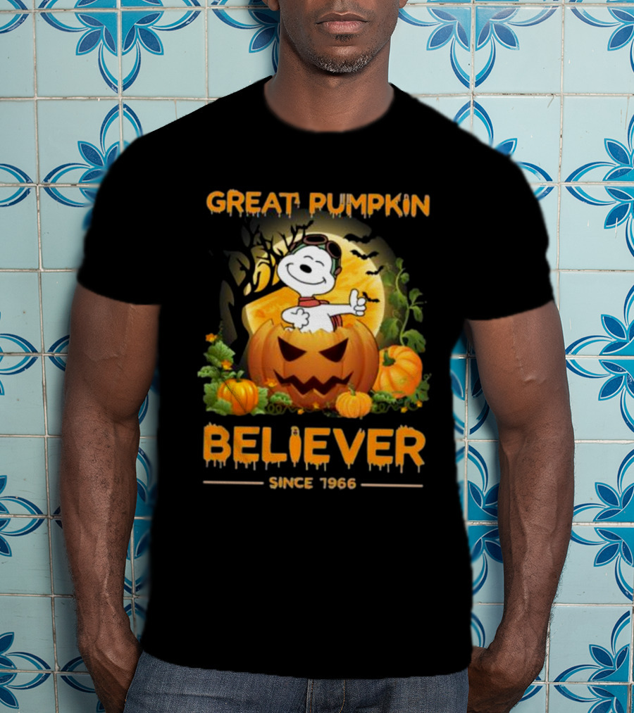 Snoopy Great Pumpkin Believer Since 1966 Halloween T-Shirt