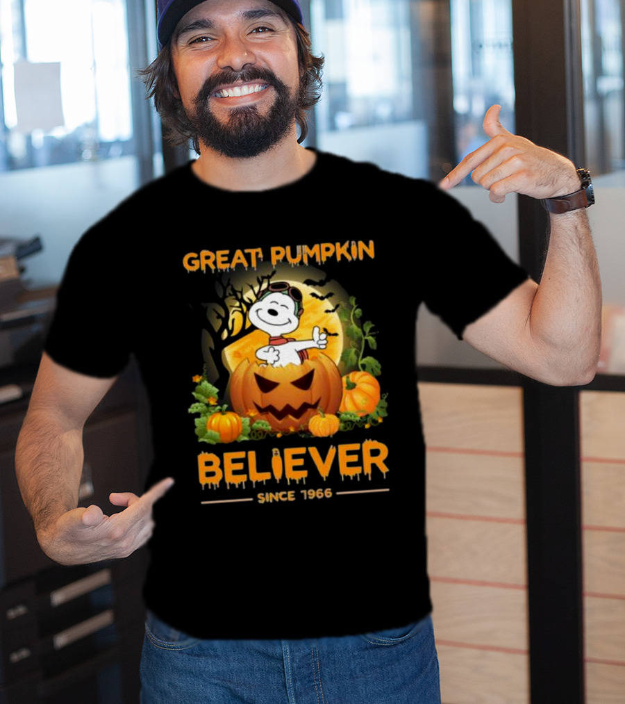 Snoopy Great Pumpkin Believer Since 1966 Halloween T-Shirt