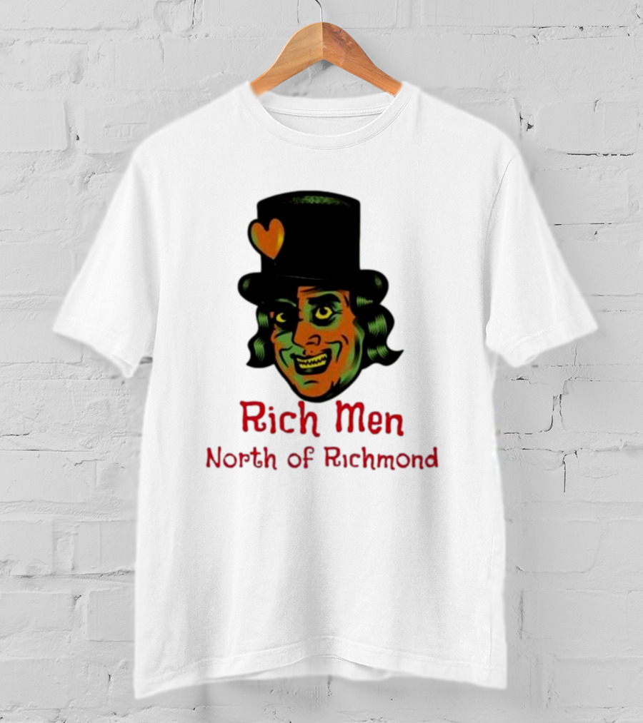Rich Men North Of Richmond Damn Shame Top Hat Heart T-Shirt