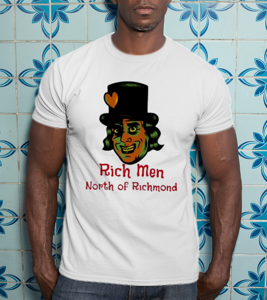 Rich Men North Of Richmond Damn Shame Top Hat Heart T-Shirt