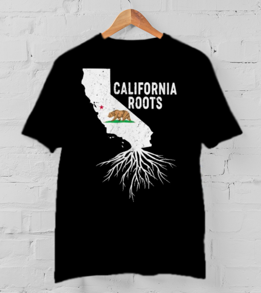 California Roots Bear And State T-Shirt
