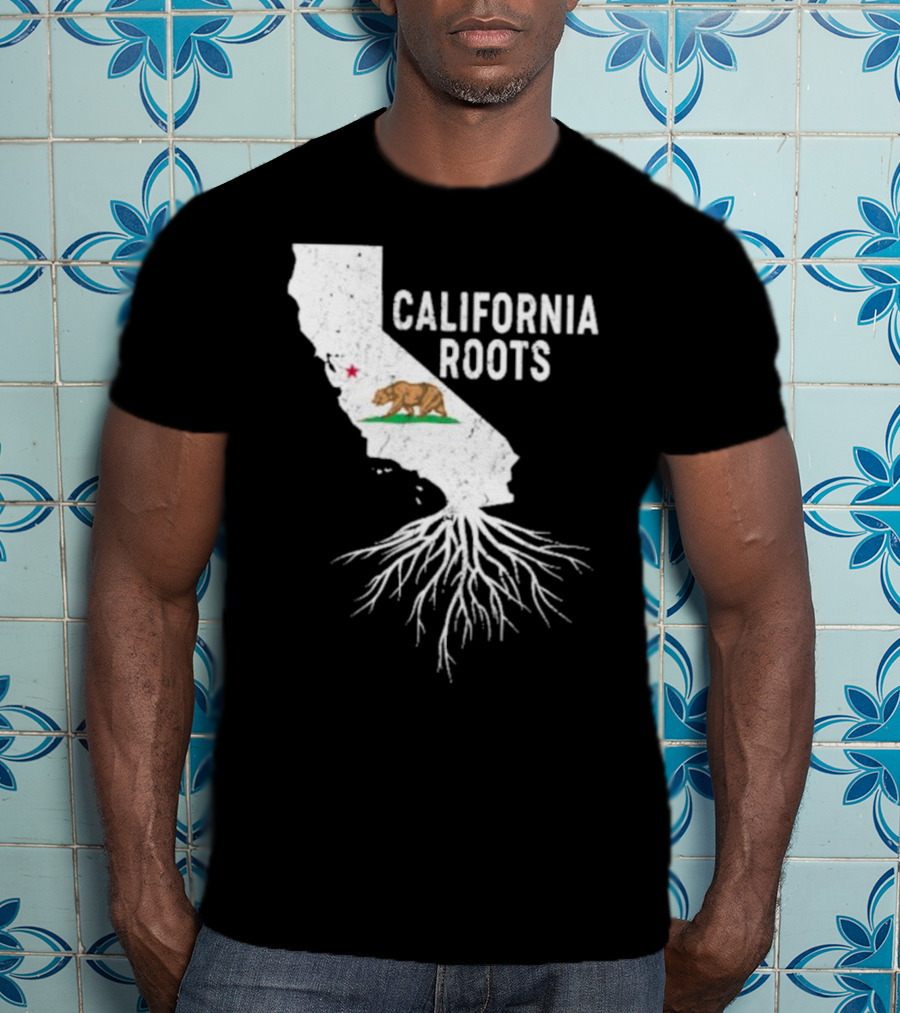 California Roots Bear And State T-Shirt