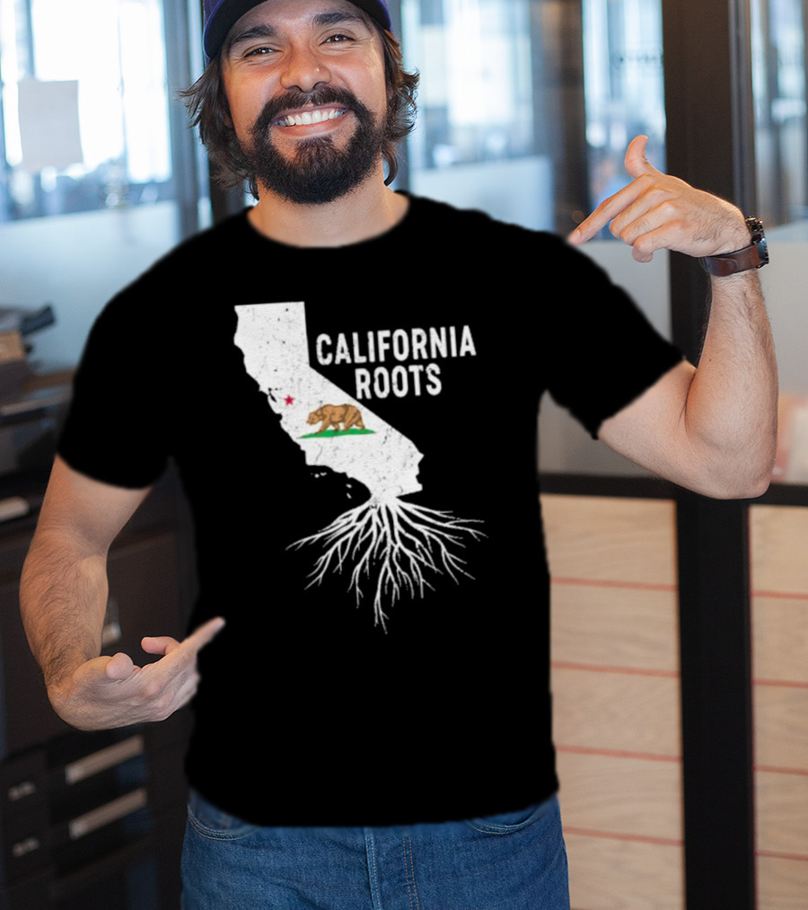 California Roots Bear And State T-Shirt