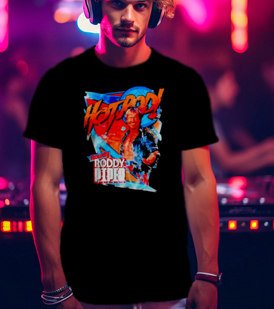 Rowdy Roddy Piper Hot Rod Iconic Wrestling T-Shirt
