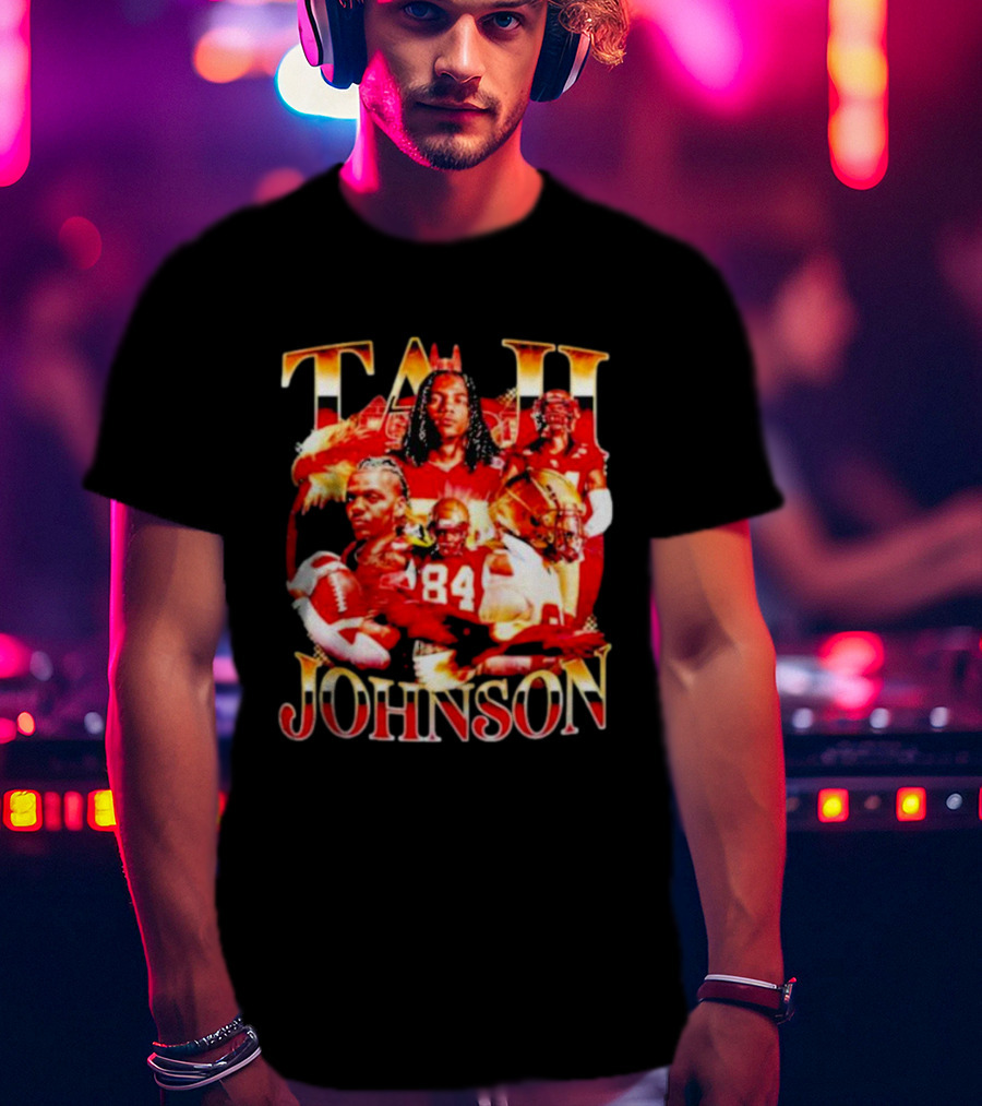 TAJI Johnson Football Highlights 84 T-Shirt