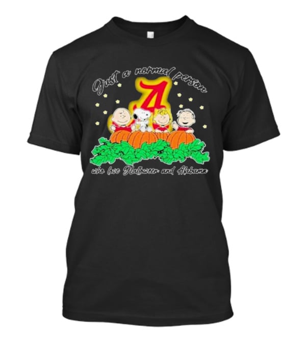 Just A Normal Person Who Loves Halloween And Alabama T-Shirt