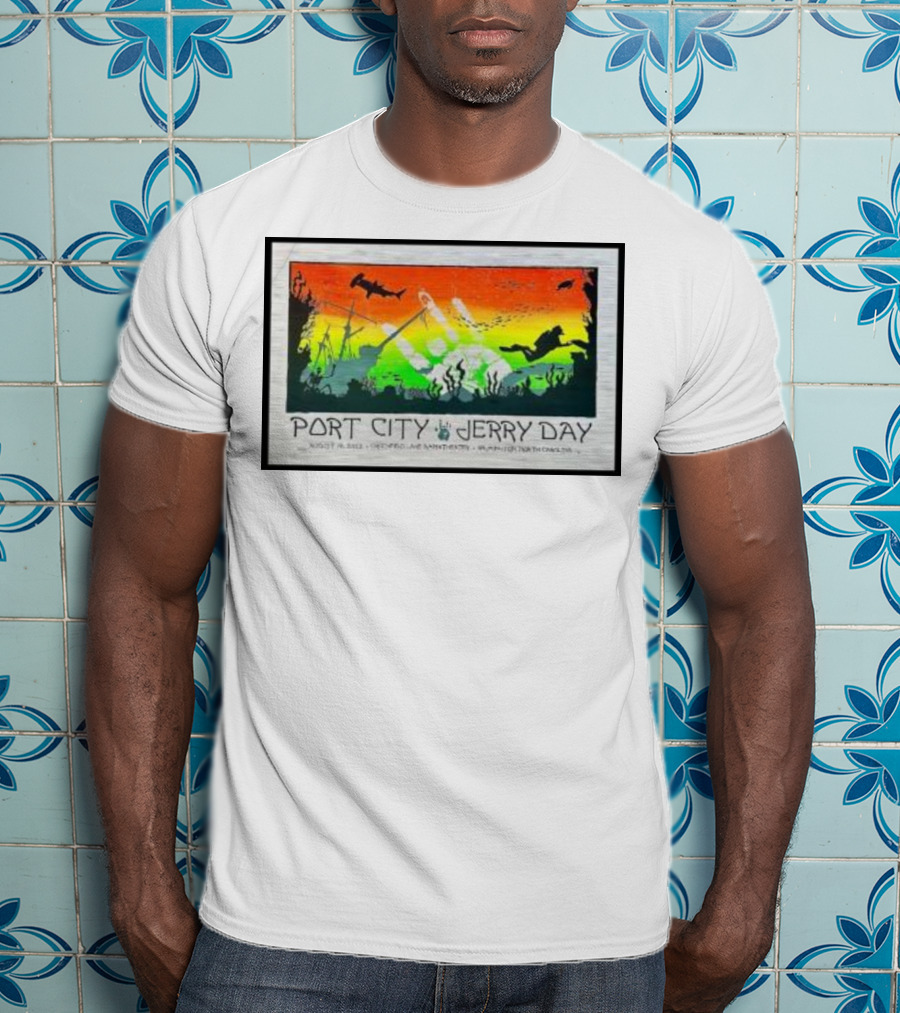 Port City Jerry Day August 29 Greenfield Lake Wilmington North Carolina T-Shirt