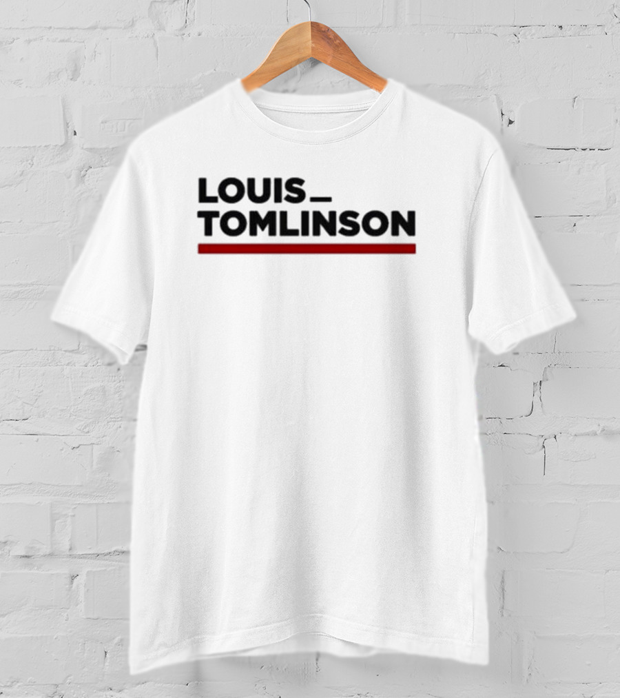 LOUIS TOMLINSON Red Underscore T-Shirt