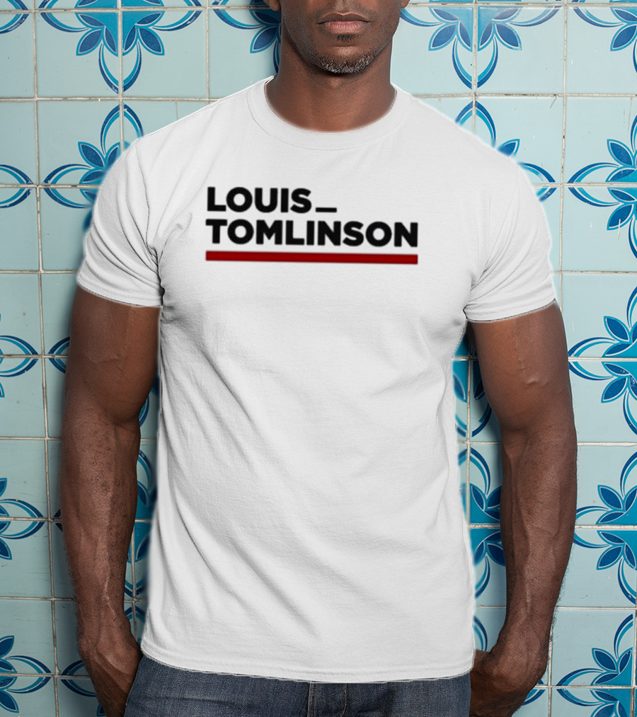 LOUIS TOMLINSON Red Underscore T-Shirt