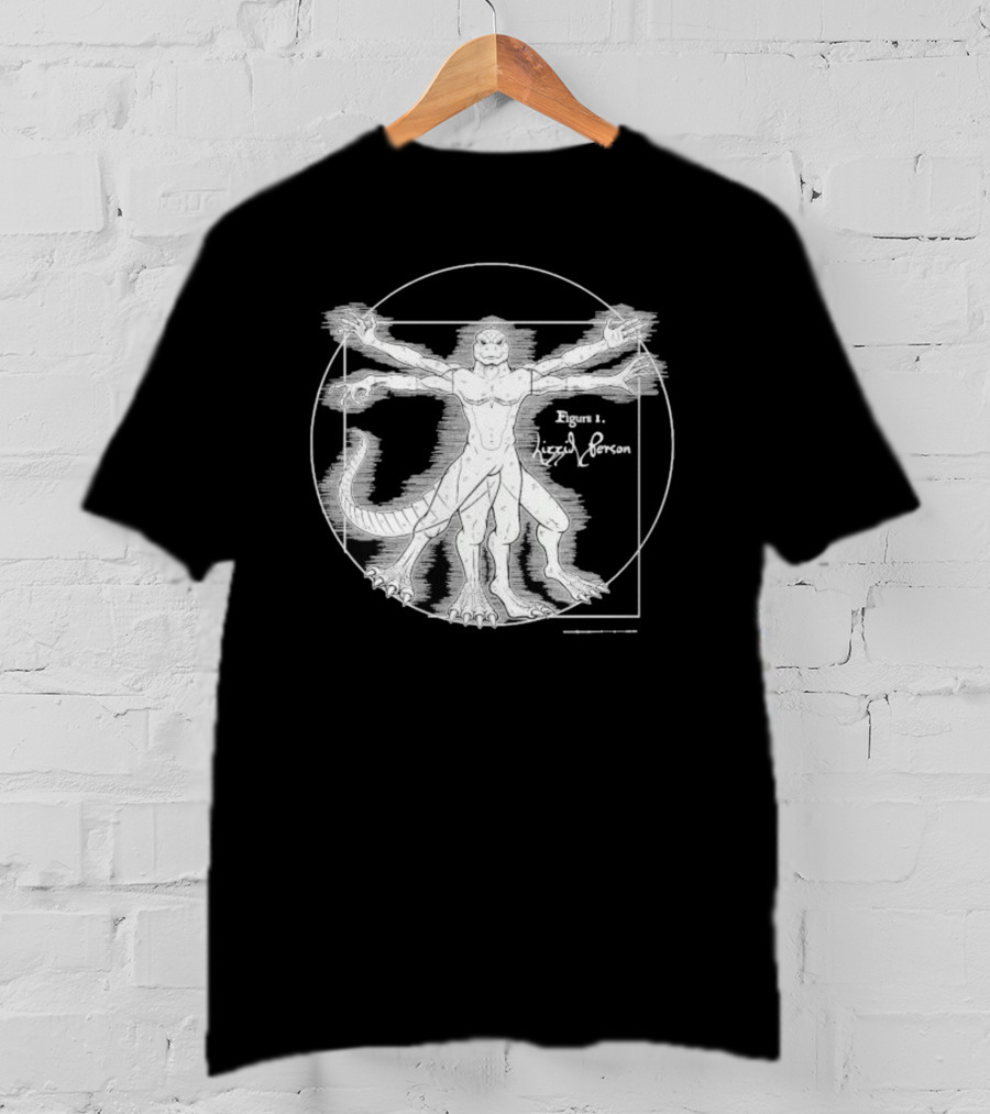 Vitruvian Lizzid Peeple Figure 1 Lizzie Person T-Shirt