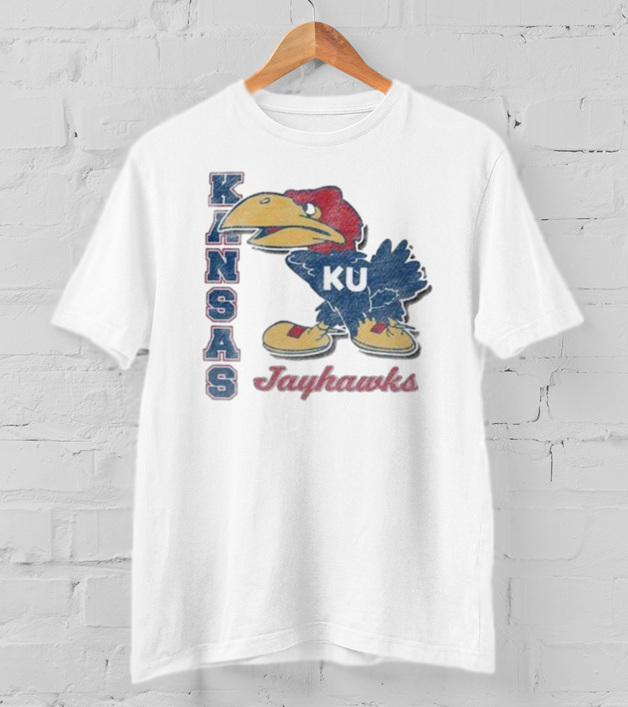 KANSAS KU Jayhawks Retro Throwback '47 Franklin T-Shirt