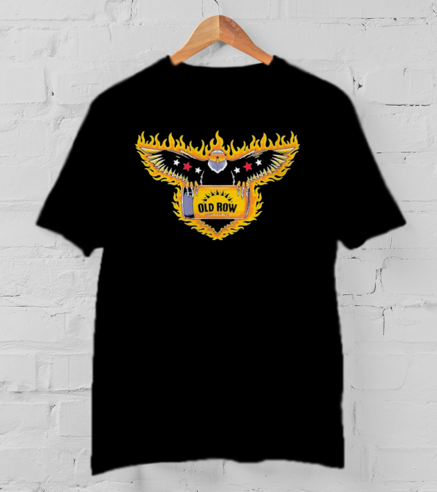Old Row Hard Iced Teagle Flaming Eagle Graphics T-Shirt