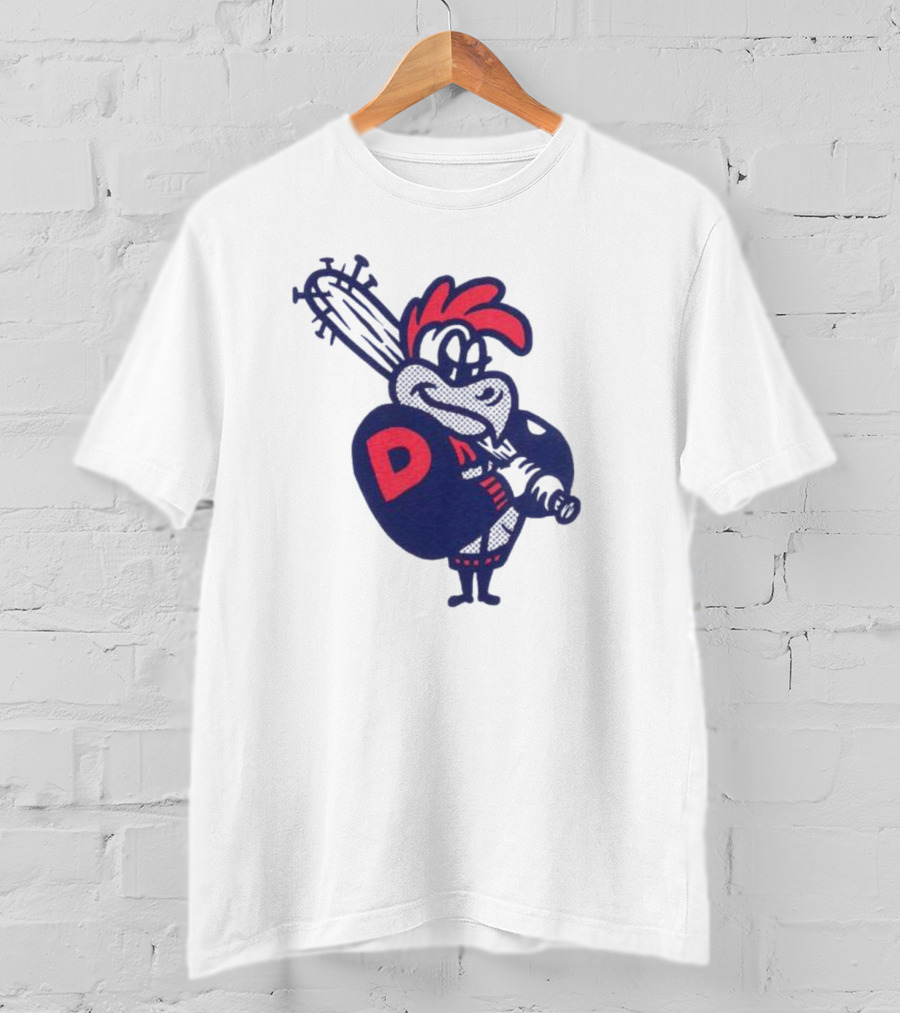 Dac Rooster Baseball Bat Retro Cartoon Character T-Shirt