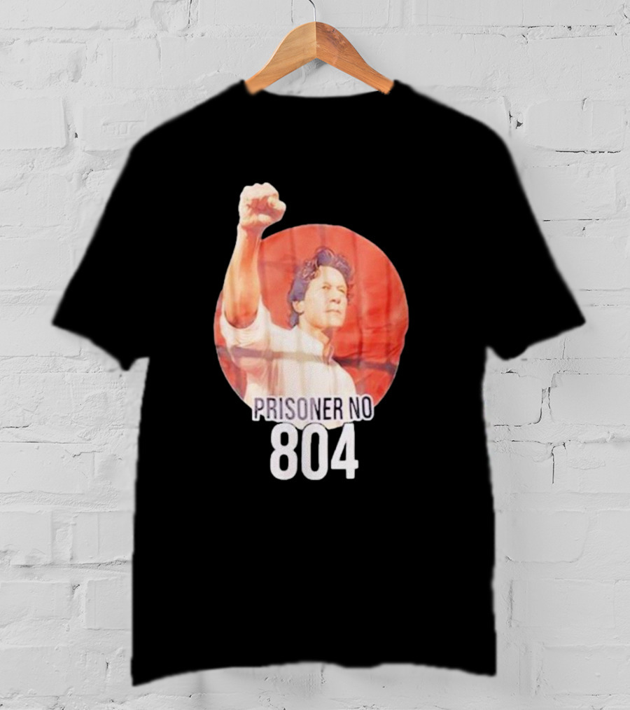 Imran Khan Prisoner No 804 Raising Fist Symbolic Image T-Shirt