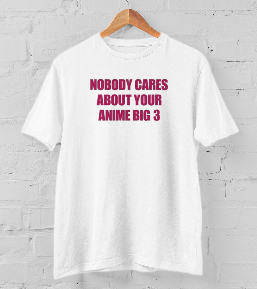 Nobody Cares About Your Anime Big 3 T-Shirt