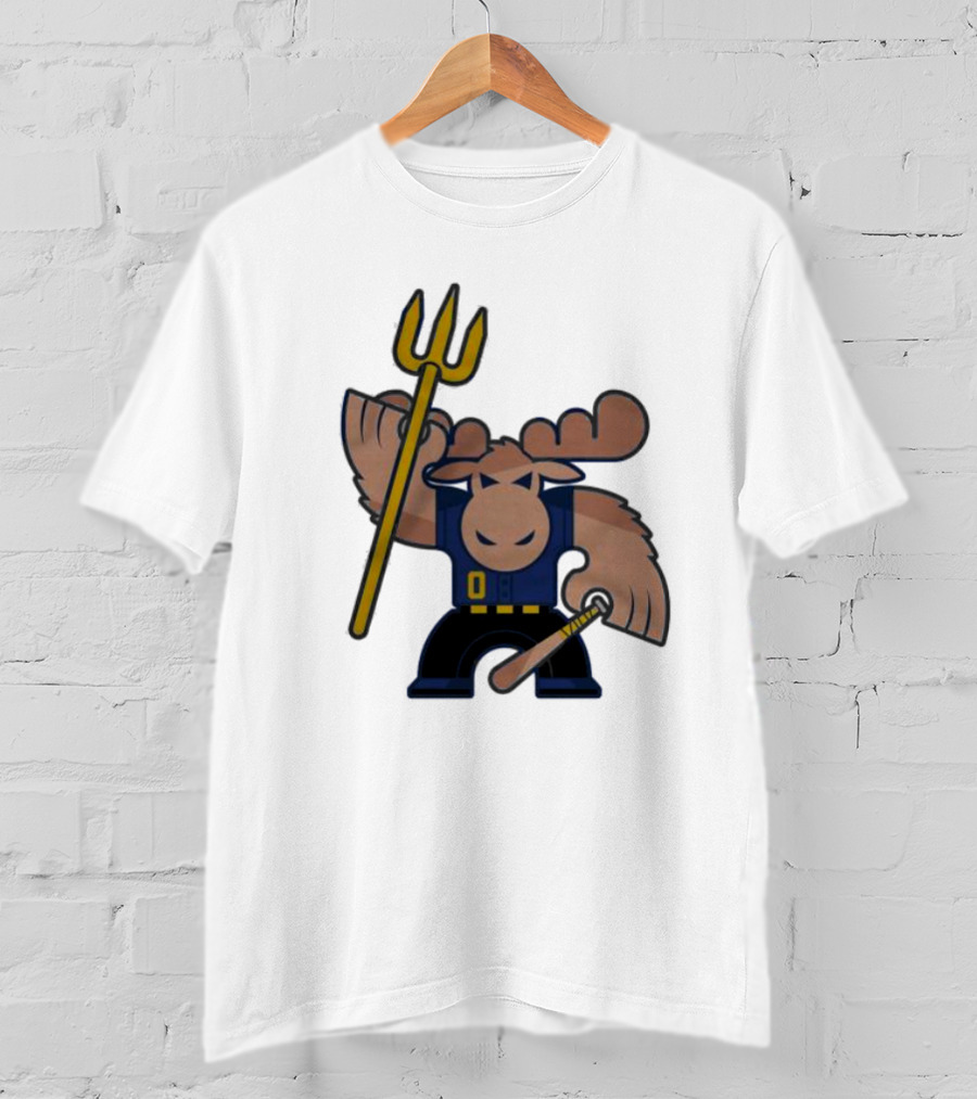 Simply Seattle Home Run Mojo Moose Baseball Pose T-Shirt