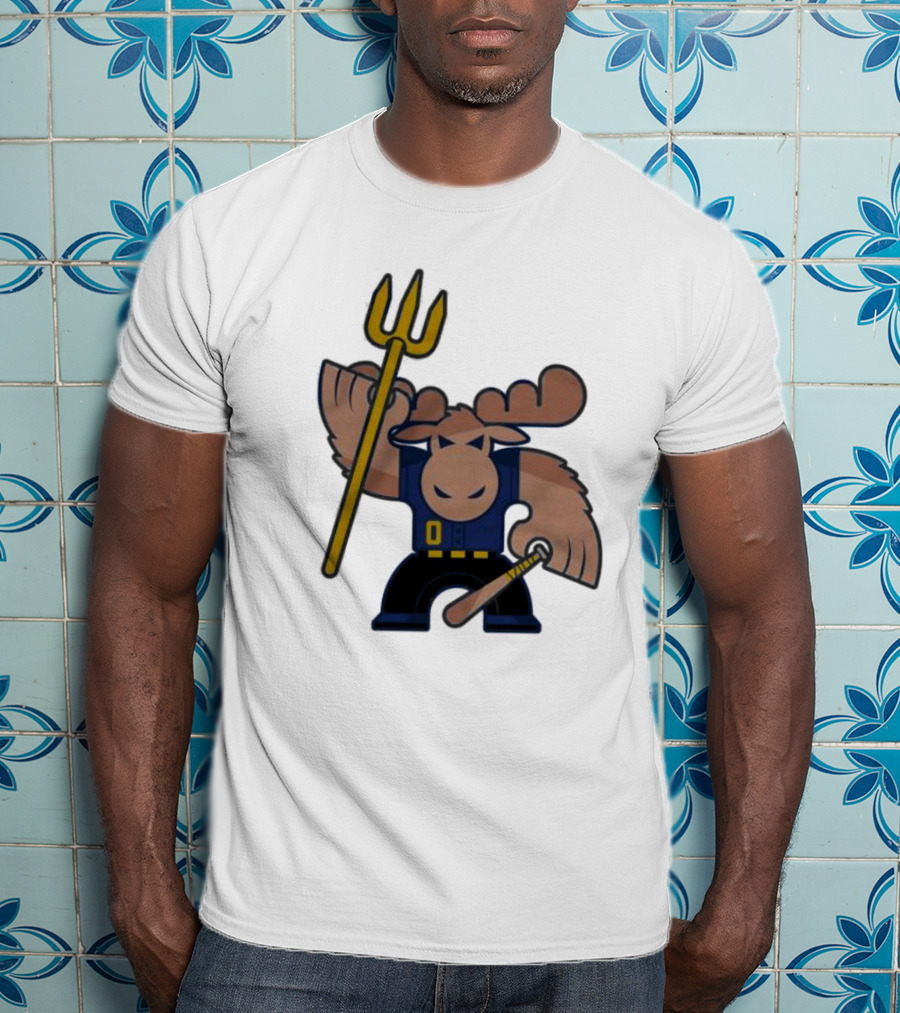 Simply Seattle Home Run Mojo Moose Baseball Pose T-Shirt