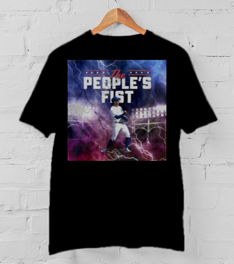 Chicago Cubs The People’s Fist Player Lightning Field T-Shirt