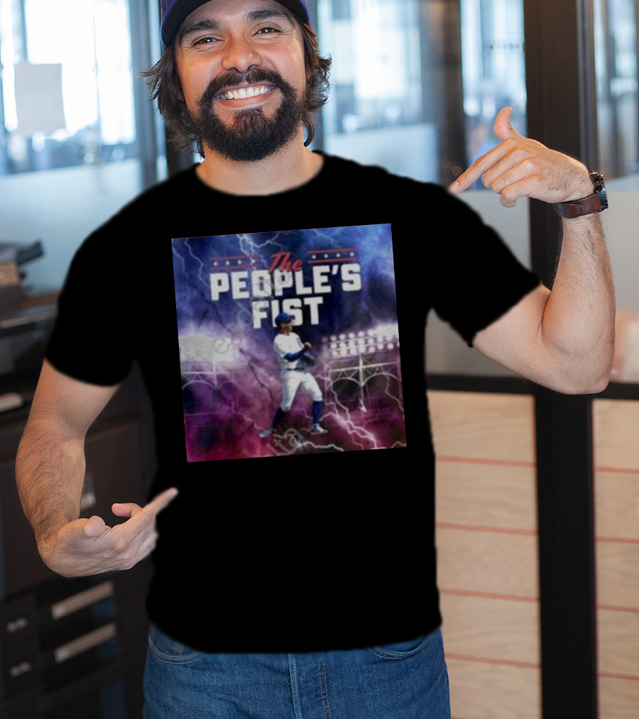 Chicago Cubs The People’s Fist Player Lightning Field T-Shirt