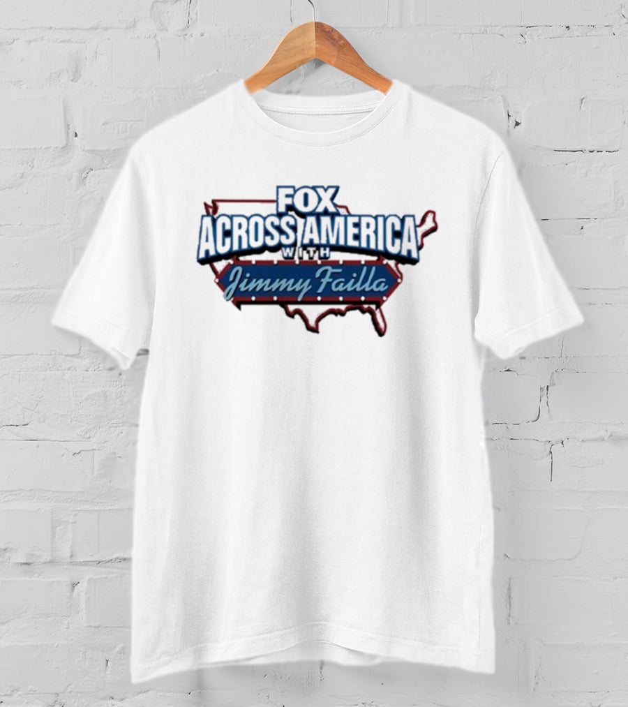 Fox Across America With Jimmy Failla Map Outline T-Shirt