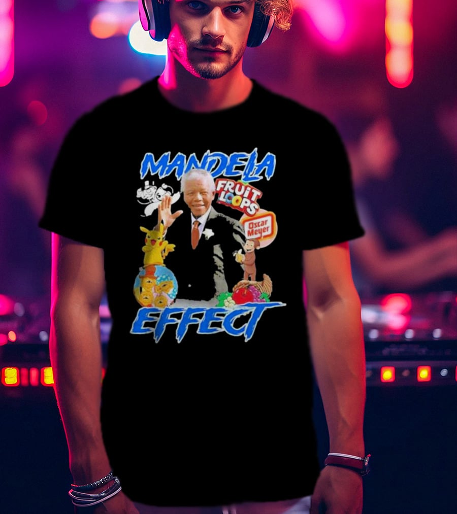 Mandela Effect Fruit Loops Pikachu Curious George Oscar Meyer C-3PO Bernstein Bears Berenstain T-Shirt
