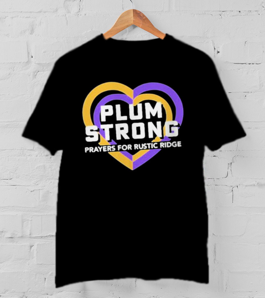 Plum Strong Prayers For Rustic Ridge Heart T-Shirt