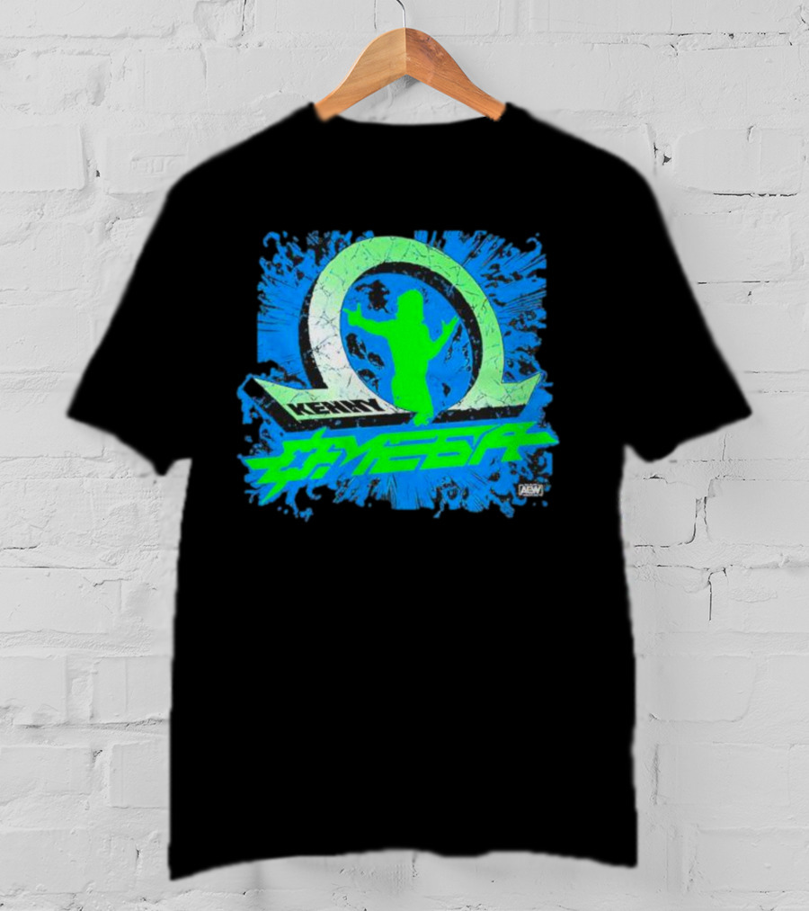 Kenny Omega AEW Omega Logo Silhouette Explosion T-Shirt