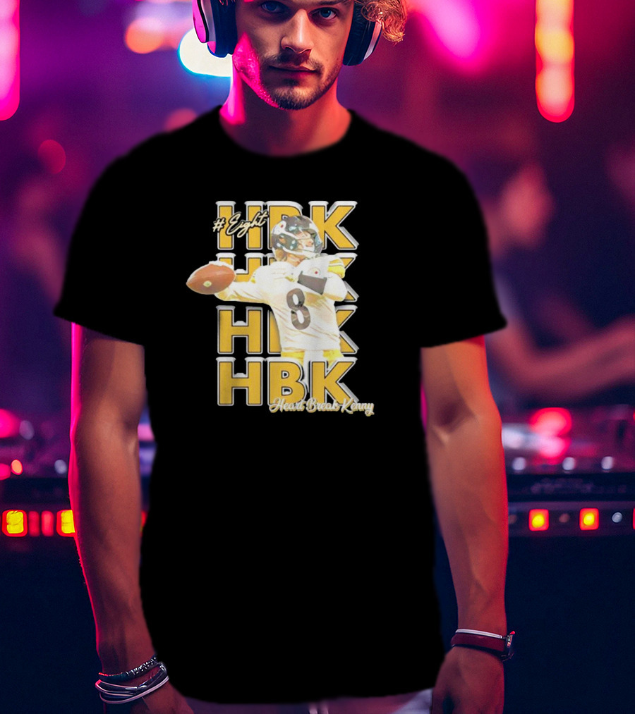 Eight HBK Heart Break Kenny Steelers Player Number 8 T-Shirt
