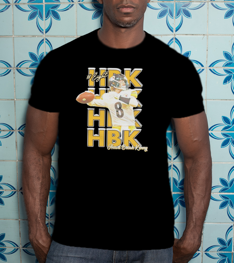 Eight HBK Heart Break Kenny Steelers Player Number 8 T-Shirt
