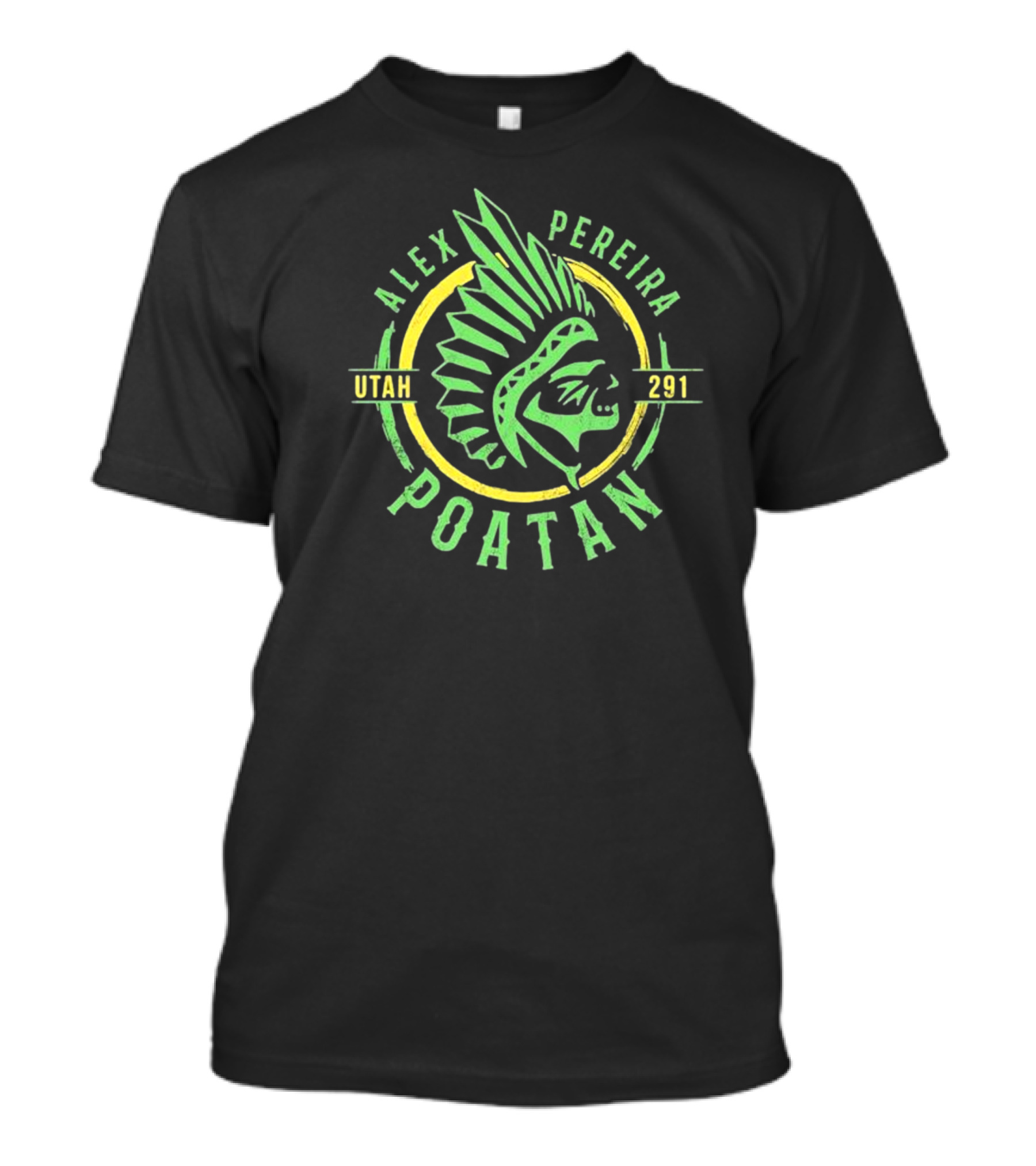 Alex Pereira Poatan Utah 291 Warrior Circle T-Shirt