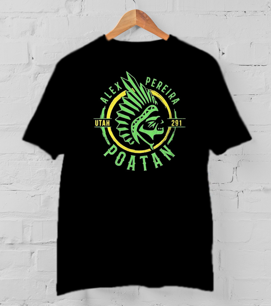 Alex Pereira Poatan Utah 291 Warrior Circle T-Shirt