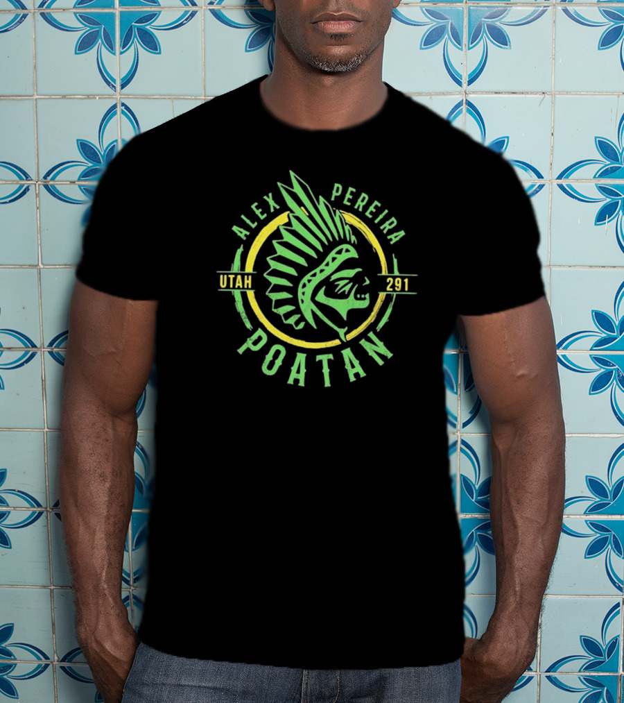 Alex Pereira Poatan Utah 291 Warrior Circle T-Shirt